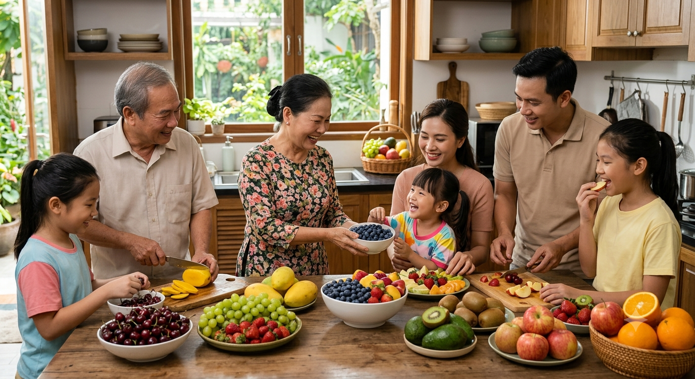 Lợi ích tuyệt vời của trái cây nhập khẩu đối với sức khỏe gia đình