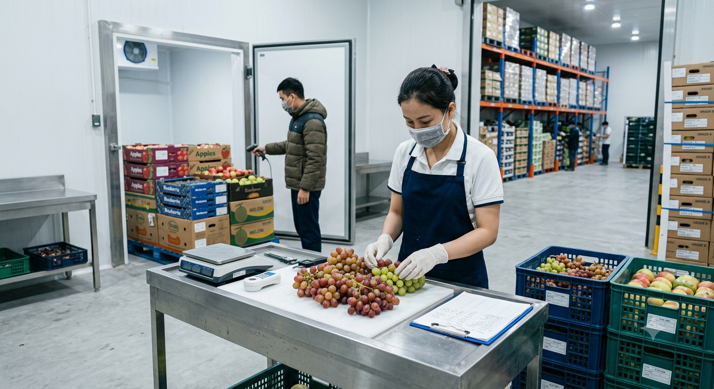 Quy trình kiểm định và bảo quản trái cây tươi